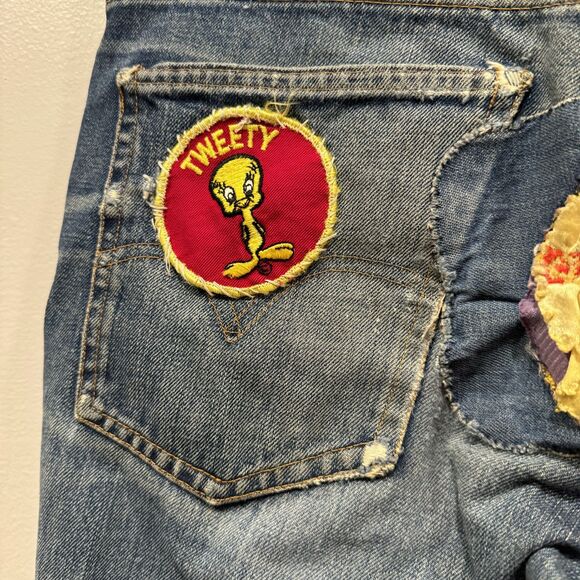 Levi's VTG Jeans 517 Big E Orange Tab Patches Bootcut 1969-1971 Talon Zip 32x34 - Picture 11 of 16